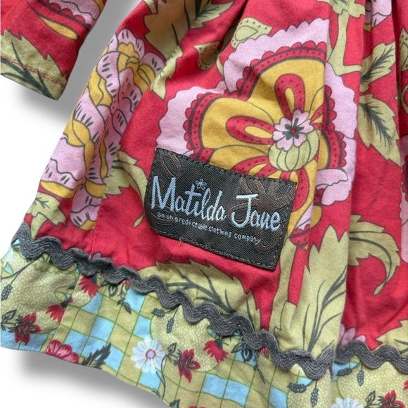 Matilda Jane Serendipity Tomato Peasant Fiona Floral Top Sept 2011 size 18 month - Picture 7 of 10